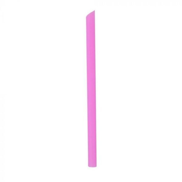 8.7" Colossal (11mm) Pink Film-Wrapped Plastic Straw - 1 case (2000 piece)