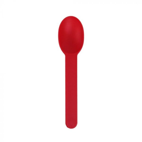 Red Premium Plastic Wide Handle Spoon - 1 case (1000 piece)