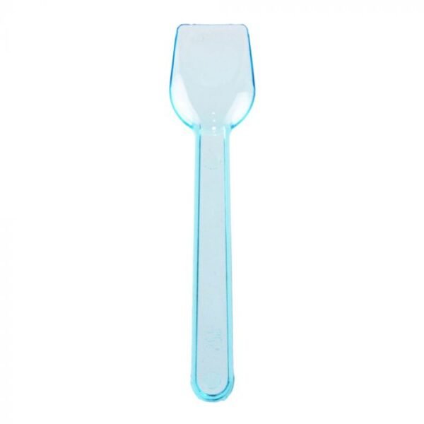 Blue Neon Plastic Gelato Spoon - 1 case (3000 piece)