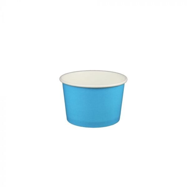 4 oz Solid Blue Cold/Hot Paper Food Container - 1 case (1000 piece)