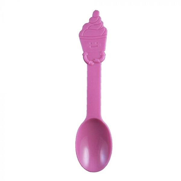Purple PP Plastic Swirl Spoon - 1 case (1000 piece)