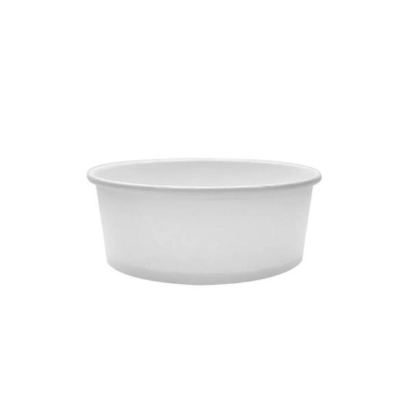 32 oz White Paper Short Bucket - 600/Case