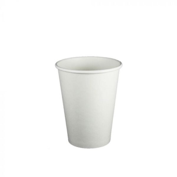 KR 12 oz White Premium Single Wall Paper Hot Cup - 1000/Case