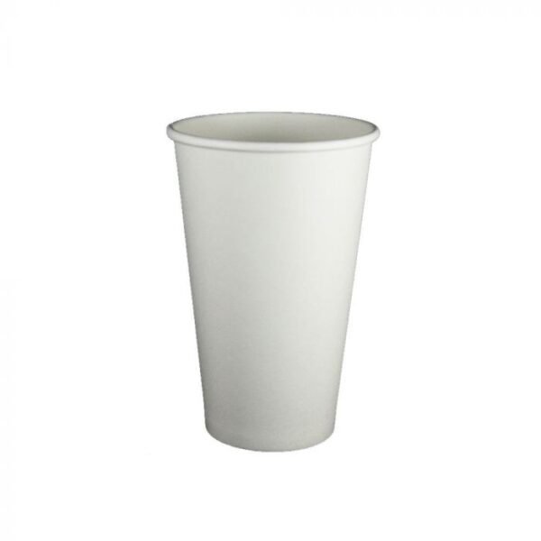 16 oz White Premium Single Wall Paper Hot Cup - 1 case (1000 piece)