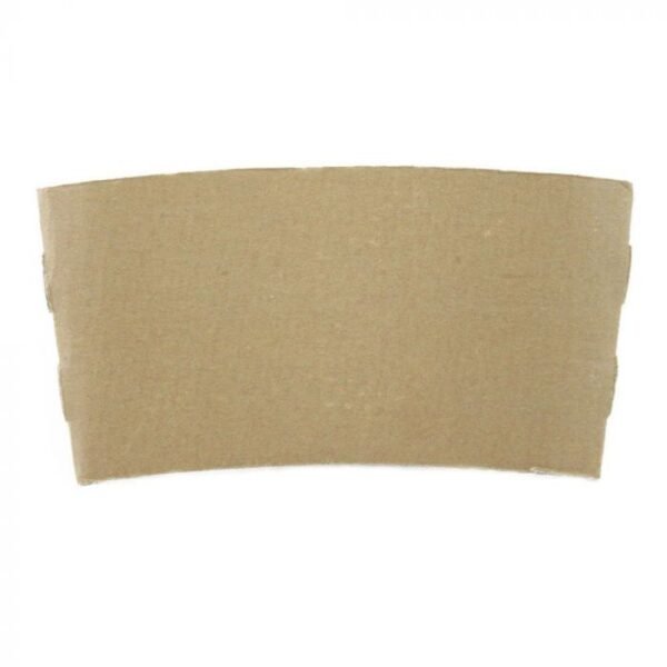 CC Non-Printed Kraft Paper Cup Sleeve for 10-24 oz Paper & Plastic Cups - 1000/case (10/100)