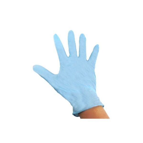 Medium Blue Powder Free Single Use Non-Sterile Nitrile Exam Glove - 1000/cs