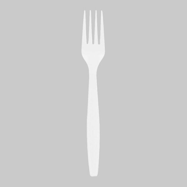 Heavyweight Plus 7" Beige Plastic Fork - 1 case (1000 piece)