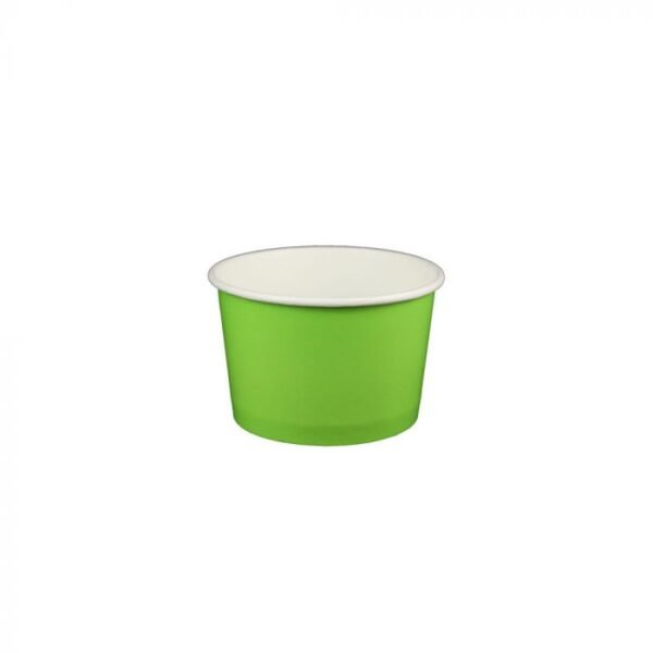 4 oz Solid Lime Green Cold/Hot Paper Food Container - 1 case (1000 piece)