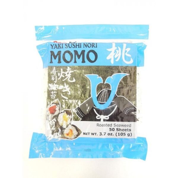 MARUKYO Roasted Seaweed (Yaki Sushi Nori Momo), Full Size - 50 sheets bag (3.7 oz/105g)