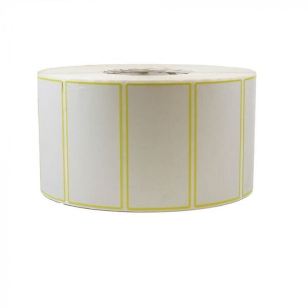 4" X 2" Yellow Frame Thermal Label, 3000/Roll - 1 case (4 roll)