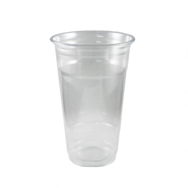 24 oz Clear PET Plastic Cold Cup (98mm) - 1 case (600 piece)