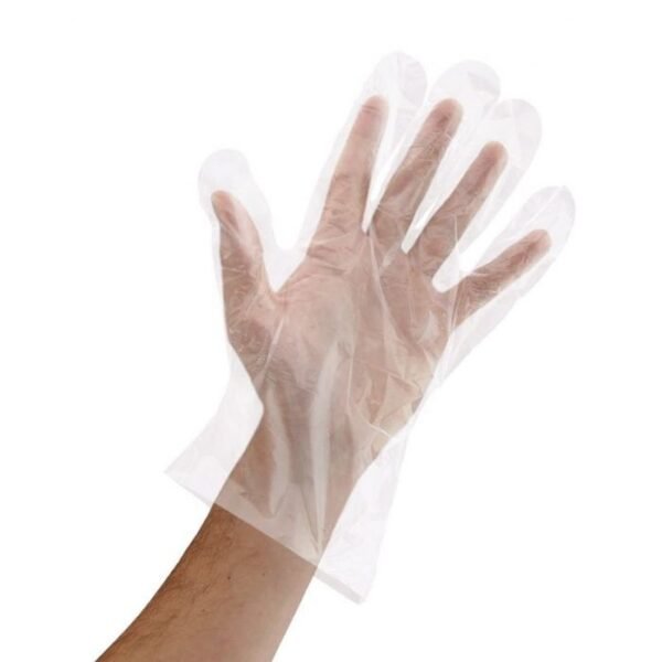 Powder-Free Clear Poly (PE) Disposable Food Service Gloves, Large - 1 case (10,000 piece)