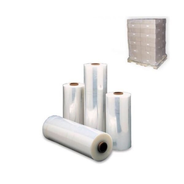 18" x 800' Clear 80 Gauge (0.8 mil) Stretch Wrap Roll - 1 case (4 roll)