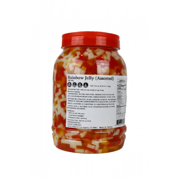 Ohsweet Rainbow Coconut Jelly 8.5 lb Jar - 1 jar