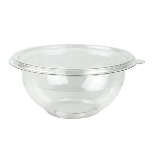 YOCUP 16 oz Clear 5.5" Premium PET Plastic Salad Bowl - 300/Case